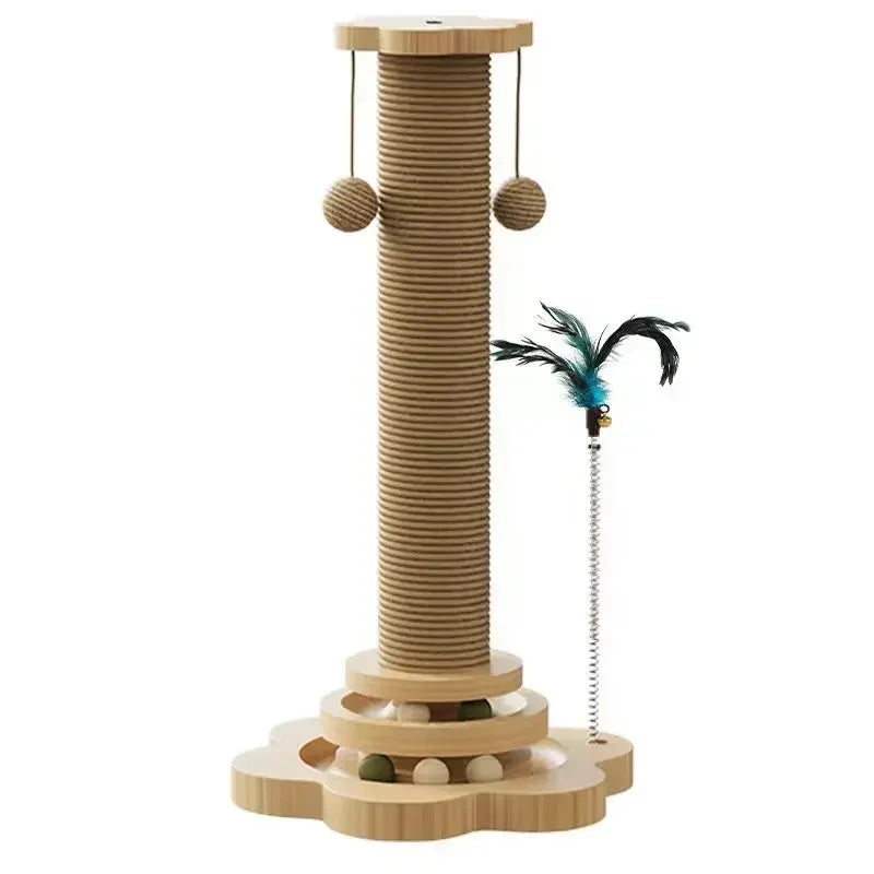 Durable Solid Wood Cat Toy